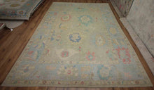 Load image into Gallery viewer, Vegetable Dye Oushak Turkish Large Rug 10x14

