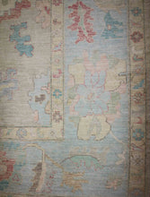 Load image into Gallery viewer, Vegetable Dye Oushak Turkish Large Rug 10x14
