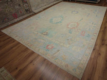 Load image into Gallery viewer, Vegetable Dye Oushak Turkish Large Rug 10x14
