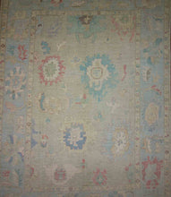 Load image into Gallery viewer, Vegetable Dye Oushak Turkish Large Rug 10x14
