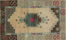 Load image into Gallery viewer, Antique Geometric Anatolian Turkish Rug 3x5 One of a Kind
