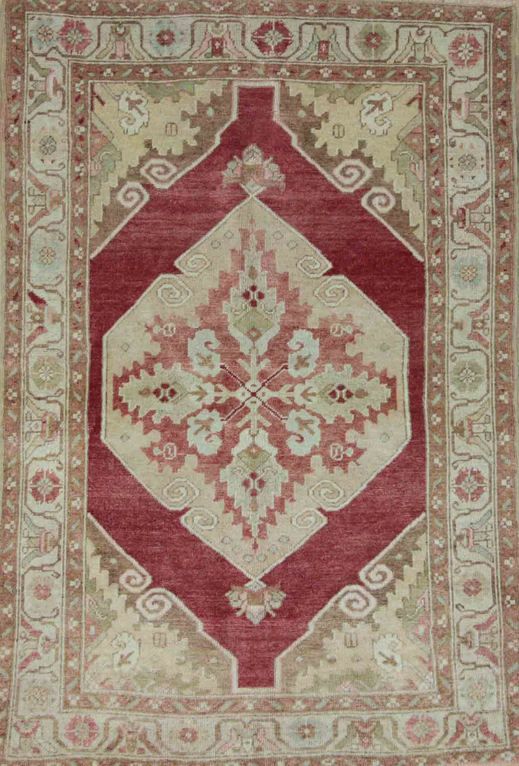 Medallion Anatolian Turkish Area Rug 3x5 One of a Kind
