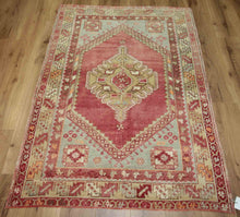 Load image into Gallery viewer, Geometric Anatolian Turkish Area Rug 3x5 One of a Kind
