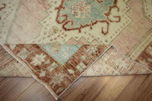 Load image into Gallery viewer, Muted Geometric Oushak Oriental Runner Rug 5x7 One of a Kind
