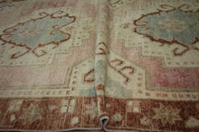 Load image into Gallery viewer, Muted Geometric Oushak Oriental Runner Rug 5x7 One of a Kind
