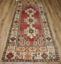 Load image into Gallery viewer, Tribal Geometric Anatolian Turkish Runner Rug 3x8 One of a Kind
