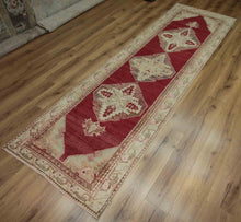 Load image into Gallery viewer, Vintage Wool Anatolian Oriental Runner Rug 3x11 One of a Kind
