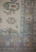 Load image into Gallery viewer, Vegetable Dye Oushak Turkish Area Rug 5x7 One of a Kind
