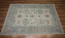 Load image into Gallery viewer, Vegetable Dye Oushak Turkish Area Rug 5x7 One of a Kind
