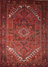 Load image into Gallery viewer, Vintage Geometric Heriz Persian Area Rug 8x10 One of a Kind
