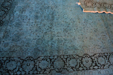 Load image into Gallery viewer, Handmade Wool Tabriz Overdyed Rug 8 x 10 One of a kind
