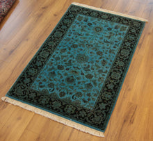Load image into Gallery viewer, &quot;overdyed persian rugs&quot; &quot;Tabriz rugs&quot; &quot;overdyed vintage rug&quot; &quot;repurposed rugs&quot; &quot;what is an overdyed rug&quot; &quot;overdyed rugs&quot;
