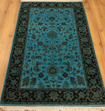 Load image into Gallery viewer, &quot;overdyed persian rugs&quot; &quot;Tabriz rugs&quot; &quot;overdyed vintage rug&quot; &quot;repurposed rugs&quot; &quot;what is an overdyed rug&quot; &quot;overdyed rugs&quot;
