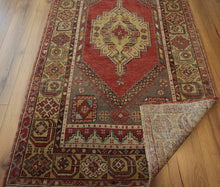 Load image into Gallery viewer, &quot;anatolian rugs&quot; &quot;oushak rugs&quot; &quot;vintage anatolian rug&quot; &quot;oriental rugs&quot; &quot;carpet&quot;

