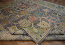 Load image into Gallery viewer, &quot;colorful oushak rugs&quot; &quot;modern oushak rug&quot; &quot;where to buy oushak rugs&quot; &quot;hand knotted oushak rugs&quot; &quot;Turkish Oushak rugs &quot; &quot;oushak rugs&quot;
