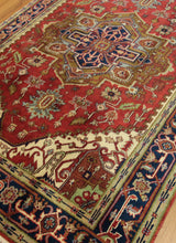 Load image into Gallery viewer, &quot;heriz serapi rugs for sale&quot; &quot;antique heriz serapi rugs&quot; &quot;heriz rug&quot; &quot;heriz rug patterns&quot; &quot;geometric heriz rug&quot; &quot;heriz rug value&quot;
