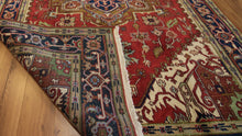Load image into Gallery viewer, &quot;heriz serapi rugs for sale&quot; &quot;antique heriz serapi rugs&quot; &quot;heriz rug&quot; &quot;heriz rug patterns&quot; &quot;geometric heriz rug&quot; &quot;heriz rug value&quot;
