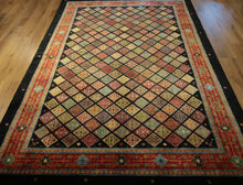 Load image into Gallery viewer, Vegetable Dye Ghashghaei Persian Area Rug 6x9 One of a Kind
