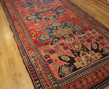 Load image into Gallery viewer, Pre-1900 Antique Vegetable Dye Caucasian Oriental Area Rug 6x9 One of a Kind
