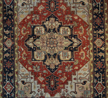 Load image into Gallery viewer, &quot;heriz rug&quot; &quot;heriz serapi rugs&quot; &quot;antique heriz serapi rugs&quot; &quot;heriz rug patterns&quot; &quot;heriz rug value&quot; &quot;antique heriz rug&quot;
