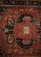Load image into Gallery viewer, &quot;heriz serapi rugs for sale&quot; &quot;antique heriz serapi rugs&quot; &quot;heriz rug&quot; &quot;heriz rug patterns&quot; &quot;geometric heriz rug&quot; &quot;heriz rug value&quot;
