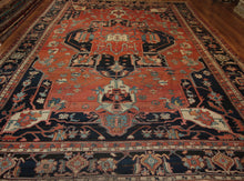 Load image into Gallery viewer, &quot;heriz serapi rugs for sale&quot; &quot;antique heriz serapi rugs&quot; &quot;heriz rug&quot; &quot;heriz rug patterns&quot; &quot;geometric heriz rug&quot; &quot;heriz rug value&quot;
