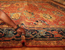 Load image into Gallery viewer, &quot;heriz serapi rugs for sale&quot; &quot;antique heriz serapi rugs&quot; &quot;heriz rug&quot; &quot;heriz rug patterns&quot; &quot;geometric heriz rug&quot; &quot;heriz rug value&quot;
