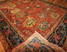 Load image into Gallery viewer, &quot;heriz serapi rugs for sale&quot; &quot;antique heriz serapi rugs&quot; &quot;heriz rug&quot; &quot;heriz rug patterns&quot; &quot;geometric heriz rug&quot; &quot;heriz rug value&quot;
