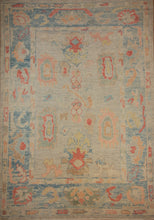 Load image into Gallery viewer, &quot;colorful oushak rugs&quot; &quot;modern oushak rug&quot; &quot;where to buy oushak rugs&quot; &quot;hand knotted oushak rugs&quot; &quot;oushak rugs&quot; &quot;oushak rugs for sale&quot;
