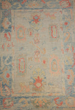 Load image into Gallery viewer, &quot;colorful oushak rugs&quot; &quot;modern oushak rug&quot; &quot;where to buy oushak rugs&quot; &quot;hand knotted oushak rugs&quot; &quot;oushak rugs&quot; &quot;oushak rugs for sale&quot;
