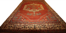 Load image into Gallery viewer, &quot;heriz serapi rugs for sale&quot; &quot;antique heriz serapi rugs&quot; &quot;heriz rug&quot; &quot;heriz rug patterns&quot; &quot;geometric heriz rug&quot; &quot;heriz rug value&quot;
