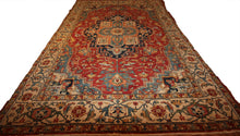 Load image into Gallery viewer, &quot;heriz serapi rugs for sale&quot; &quot;antique heriz serapi rugs&quot; &quot;heriz rug&quot; &quot;heriz rug patterns&quot; &quot;geometric heriz rug&quot; &quot;heriz rug value&quot;
