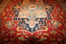 Load image into Gallery viewer, &quot;heriz serapi rugs for sale&quot; &quot;antique heriz serapi rugs&quot; &quot;heriz rug&quot; &quot;heriz rug patterns&quot; &quot;geometric heriz rug&quot; &quot;heriz rug value&quot;
