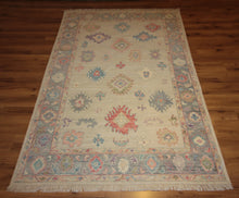 Load image into Gallery viewer, &quot;colorful oushak rugs&quot; &quot;modern oushak rugs&quot; &quot;hand knotted oushak rugs&quot; &quot;Turkish Oushak rugs &quot; &quot;oushak rugs&quot;
