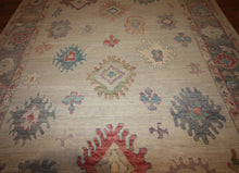 Load image into Gallery viewer, &quot;colorful oushak rugs&quot; &quot;modern oushak rugs&quot; &quot;hand knotted oushak rugs&quot; &quot;Turkish Oushak rugs &quot; &quot;oushak rugs&quot;
