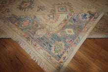 Load image into Gallery viewer, &quot;colorful oushak rugs&quot; &quot;modern oushak rugs&quot; &quot;hand knotted oushak rugs&quot; &quot;Turkish Oushak rugs &quot; &quot;oushak rugs&quot;
