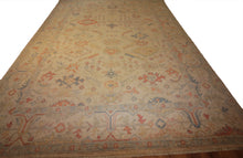 Load image into Gallery viewer, &quot;colorful oushak rugs&quot; &quot;modern oushak rugs&quot; &quot;hand knotted oushak rugs&quot; &quot;Turkish Oushak rugs &quot; &quot;oushak rugs&quot;
