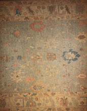 Load image into Gallery viewer, &quot;colorful oushak rugs&quot; &quot;modern oushak rugs&quot; &quot;hand knotted oushak rugs&quot; &quot;Turkish Oushak rugs &quot; &quot;oushak rugs&quot;

