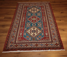 Load image into Gallery viewer, Hand Knotted Super Kazak Oriental Rug 5x7 One of a Kind
