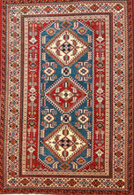 Load image into Gallery viewer, Hand Knotted Super Kazak Oriental Rug 5x7 One of a Kind

