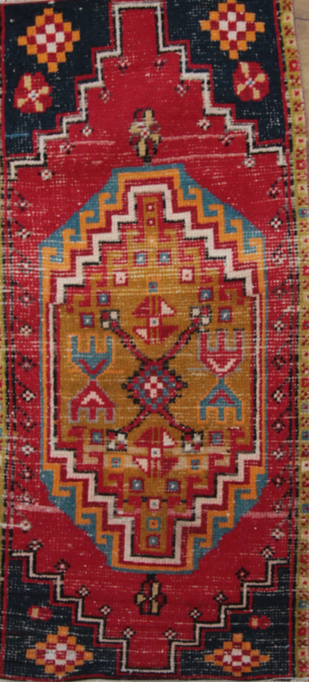 Vegetable Dye Anatolian Vintage Turkish Rugs 2x3 One of a Kind