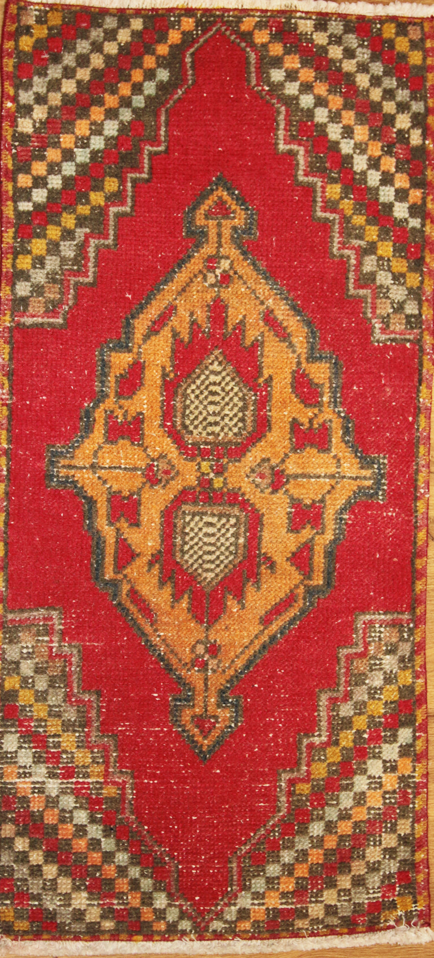 Vegetable Dye Anatolian Vintage Turkish Rugs 2x3 One of a Kind
