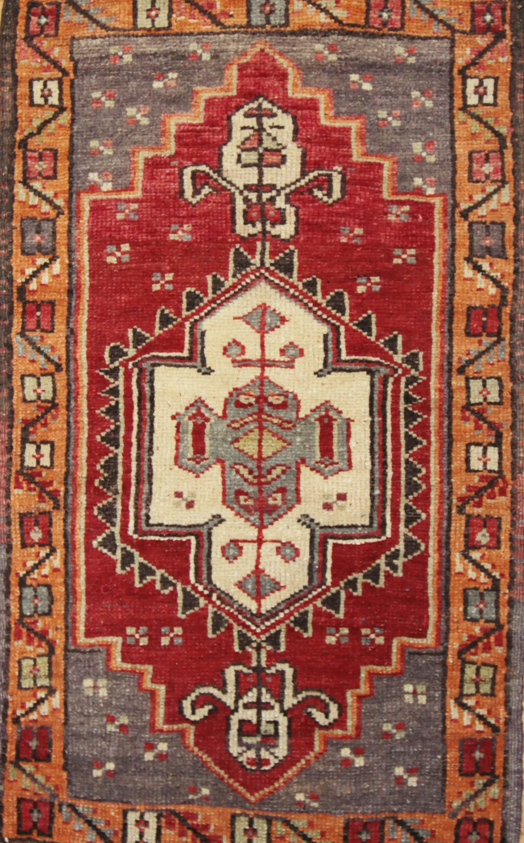 Hand-Knotted Anatolian Wool Turkish Rug 2x3 One of a Kind