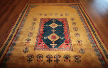 Load image into Gallery viewer, Vegetable Dye Oriental Area Rug 5x7 One of a Kind
