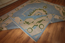 Load image into Gallery viewer, Vegetable Dye Oushak Turkish Area Rug 8x10 One of a Kind
