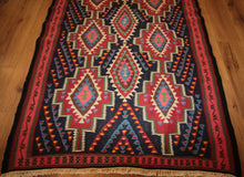Load image into Gallery viewer, Geometric Kilim Persian Area Rug 3x5 One of a Kind
